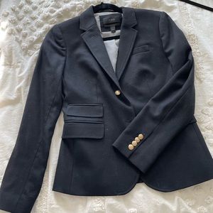 J crew classic school boy blazer in black